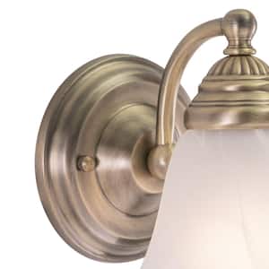 Standford 5.25 in. W 1-Light Brass Bathroom Wall Vanity Light Fixture