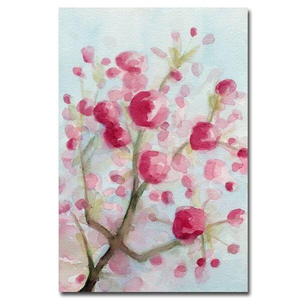 Trademark Fine Art 16 in. x 24 in. Cherry Blossoms Canvas Art-DISCONTINUED