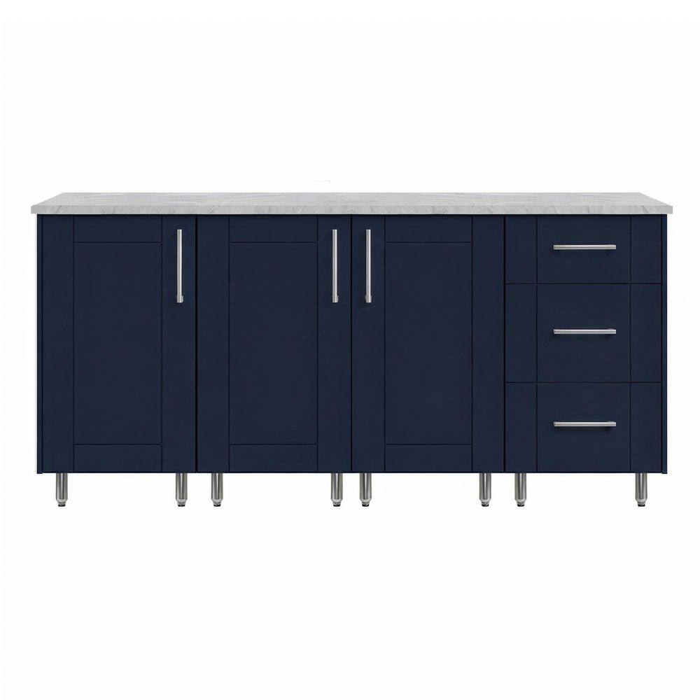 Midday 74.5 in. W Propane Grill Island in Sanibel Sapphire Blue with 3-Drawer Base and 2 ROT Cabinet price history on PriceWatchPro