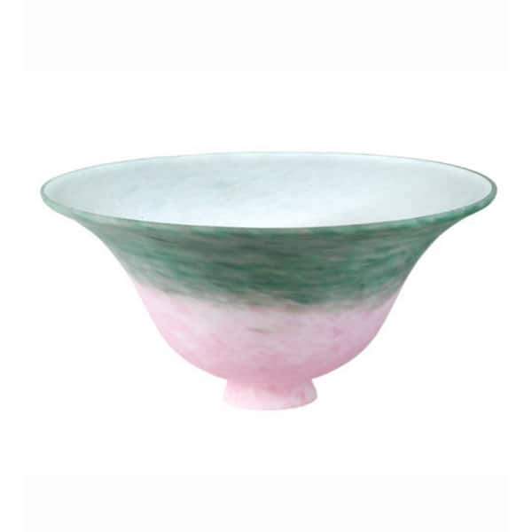 Pate-De-Verre 4 in Multicolored Colorful Glass Bell Shade with no fitter