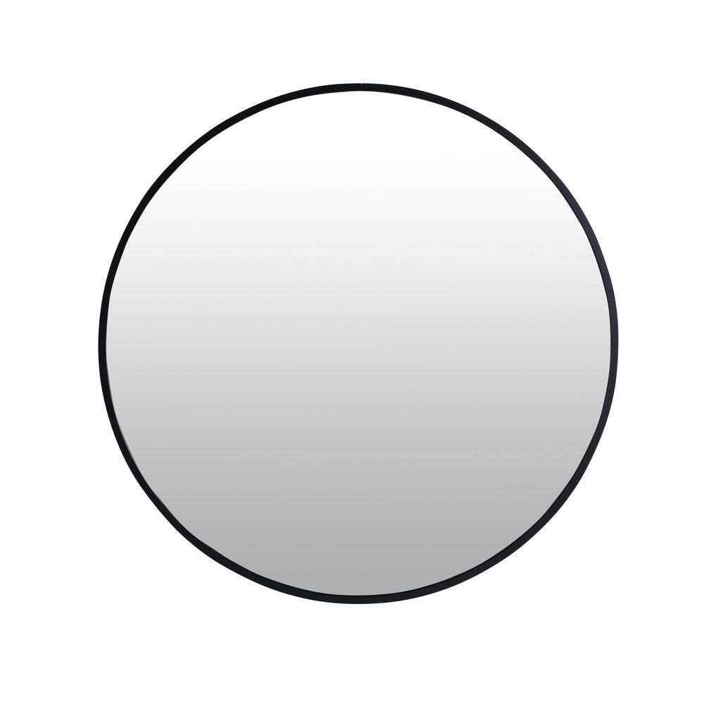 24 in. W x 24 in. H Round Metal Framed Wall Bathroom Vanity Mirror