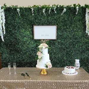 36- Piece 20 in. x 20 in. Artificial Boxwood Panels, Grass Wall, Faux Boxwood Hedge Panels Greenery Panels Backdrop Wall