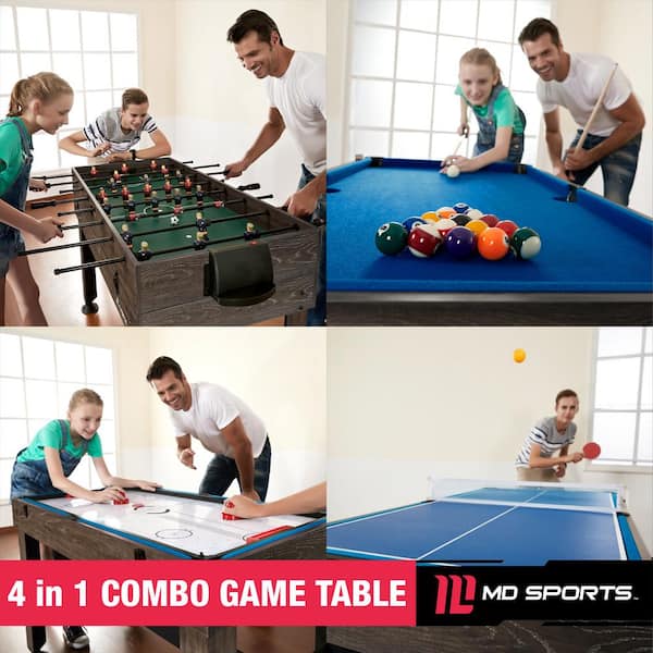 New Deluxe 15-in-1 Multi Games Table Pool Football Table Hockey Indoor Home Game 