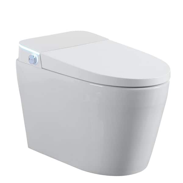Tankless Smart Toilet With Bidet Built In One-piece Bidet Toilet Seat Auto Open/Close Warm Water and Dry