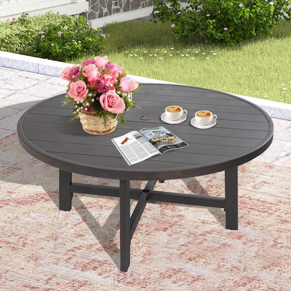 Tamarin Round Aluminum Outdoor Dining Table