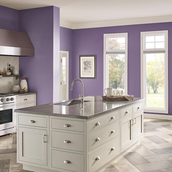 BEHR PRO 1 gal. #660B-7 Exotic Purple Eggshell Interior Paint PR33301 - The  Home Depot