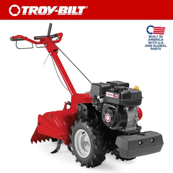 Troy-Bilt Mustang 18 in. 208 cc Gas OHV Engine Rear Tine Garden Tiller with Forward and Counter Rotating Tilling Options