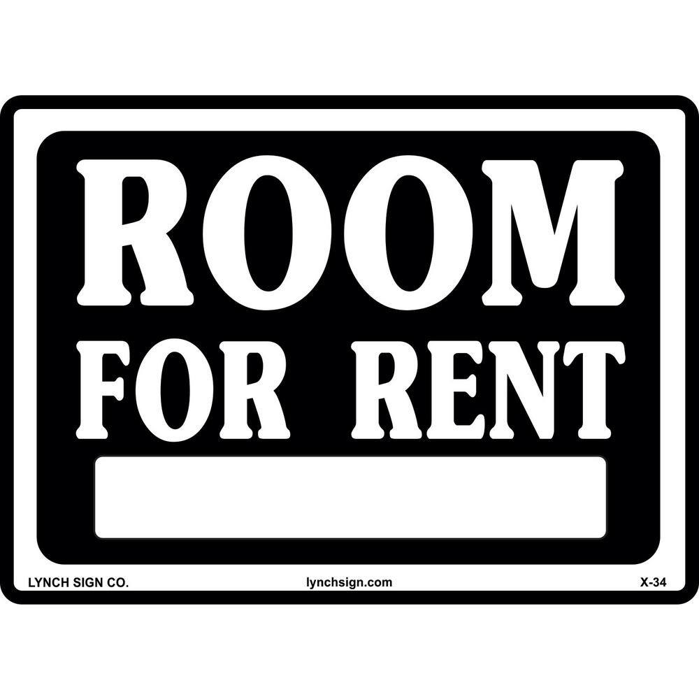 14 in. x 10 in. Room for Rent Sign Printed on More Durable, Thicker, Longer Lasting Styrene Plastic price history on PriceWatchPro