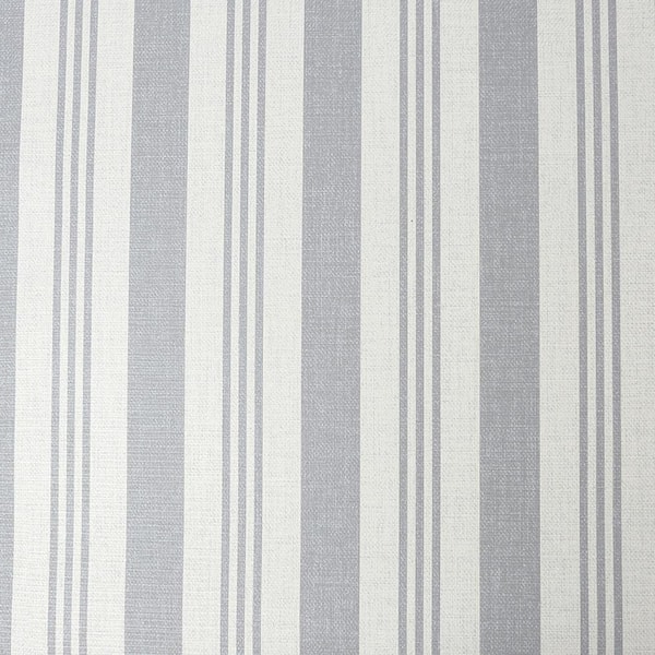 Super Fresco Soft Ticking Stripe Slate Grey Removable Wallpaper