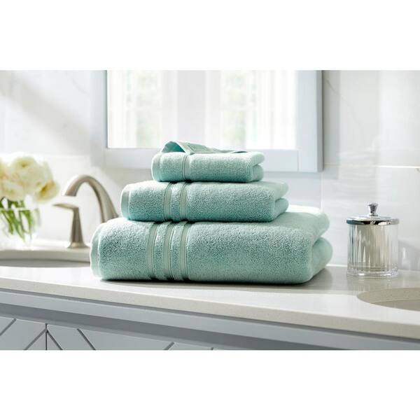 Home Decorators Collection Turkish Cotton Ultra Soft Aqua Blue 18-Piece Bath Sheet Towel Set