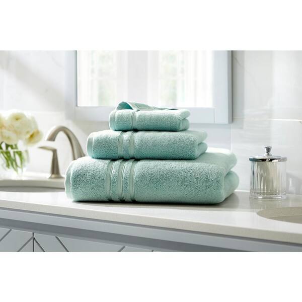 Home Decorators Collection Turkish Cotton Ultra Soft Aqua Blue 12-Piece Bath Towel Set