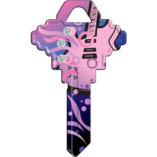 HY-KO Blank Schlage Guitar Bling House Key