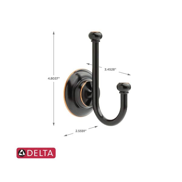 Delta Porter 5-Piece Bath Hardware Set 18, 24 in. Towel Bars, Toilet Paper  Holder, Towel Ring, Towel Hook in Oil Rubbed Bronze POR63-OB-K5 - The Home  Depot