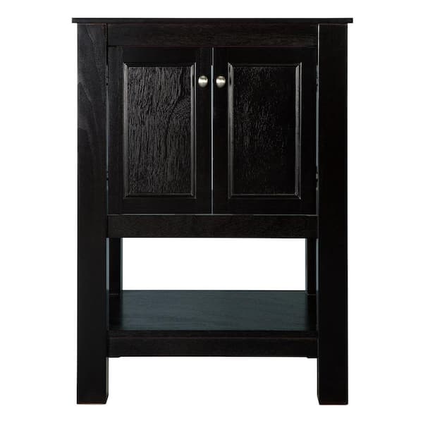 Home Decorators Collection Gazette 24 in. W x 21.75 in. D x 34 in. H Vanity Cabinet Only in Espresso