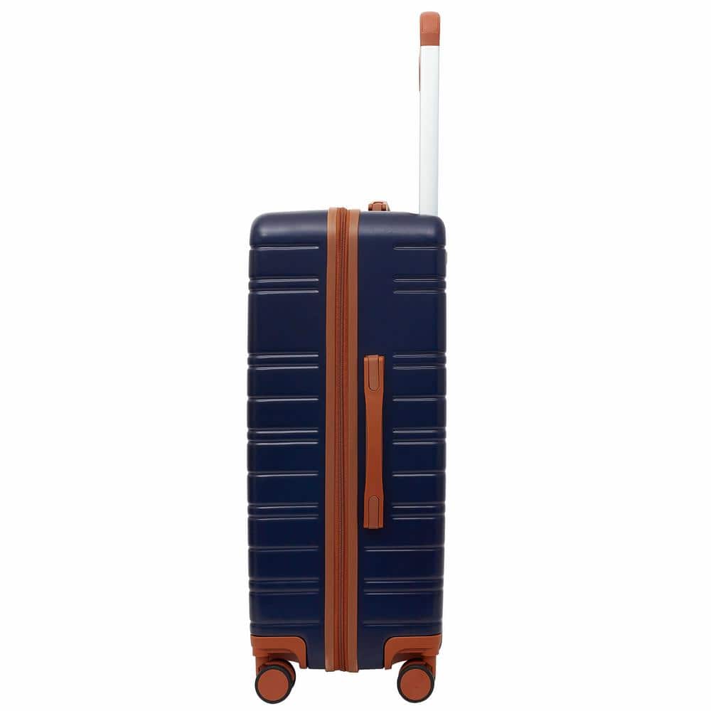 Navy Blue 2-Piece ABS Hard Shell Spinner Luggage Set