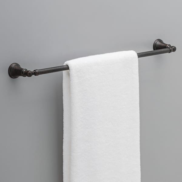Woodhurst 24 in. Wall Mount Towel Bar Bath Hardware Accessory in Venetian Bronze