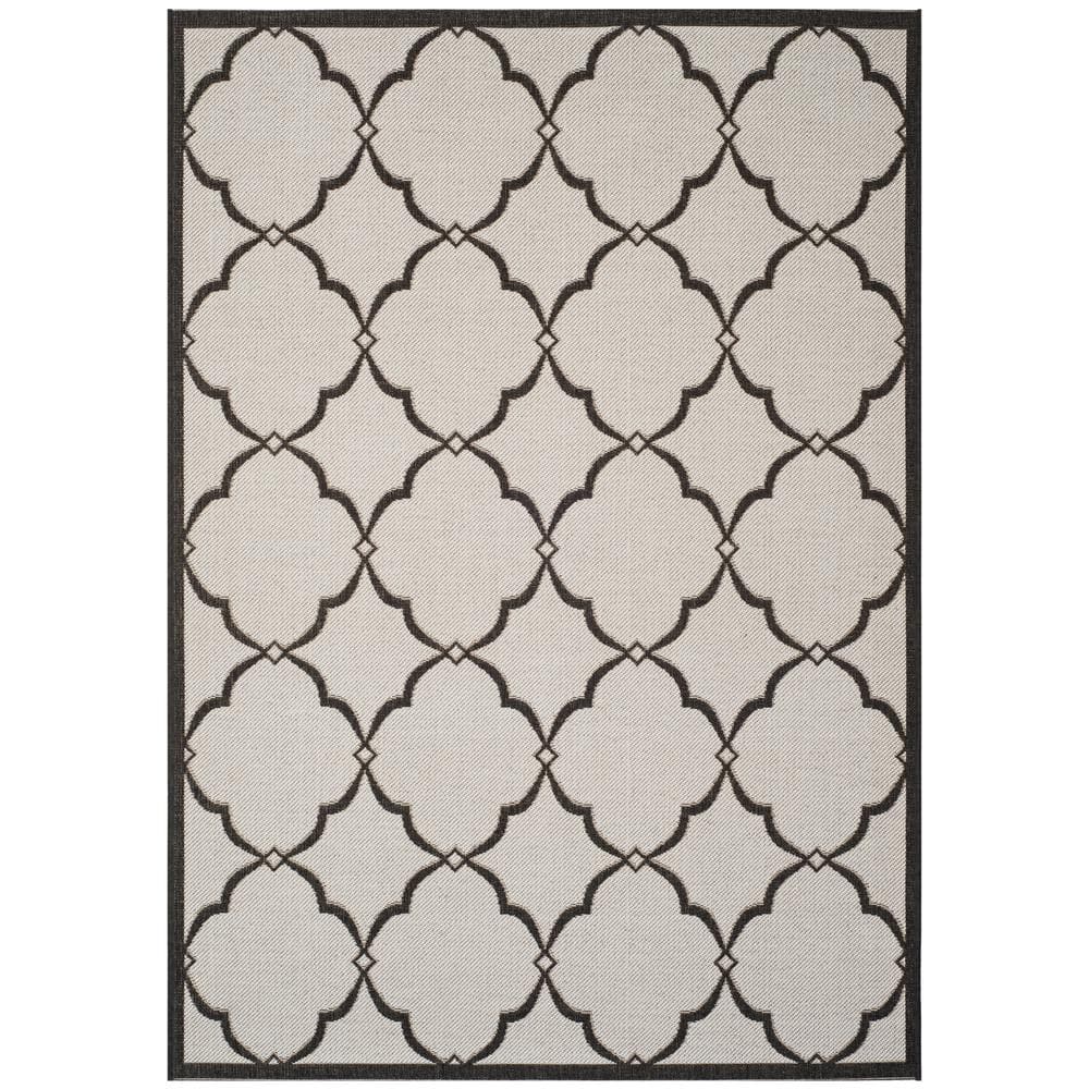 Beach House Light Gray/Charcoal Doormat 2 ft. x 4 ft. Trellis Geometric Indoor/Outdoor Area Rug price history on PriceWatchPro