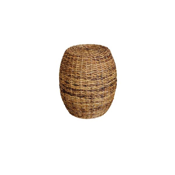 Unbranded 19.5 in. Natural Low Back Metal Counter Stool