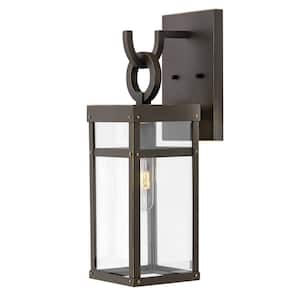 Hinkley Porter Small Outdoor Wall Mount Lantern, Oil Rubbed Bronze