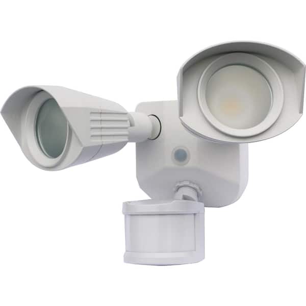 Nuvo Lighting 200-Watt Equivalent Integrated LED White Weather Resistant Motion Sensing Area Light, 4000K