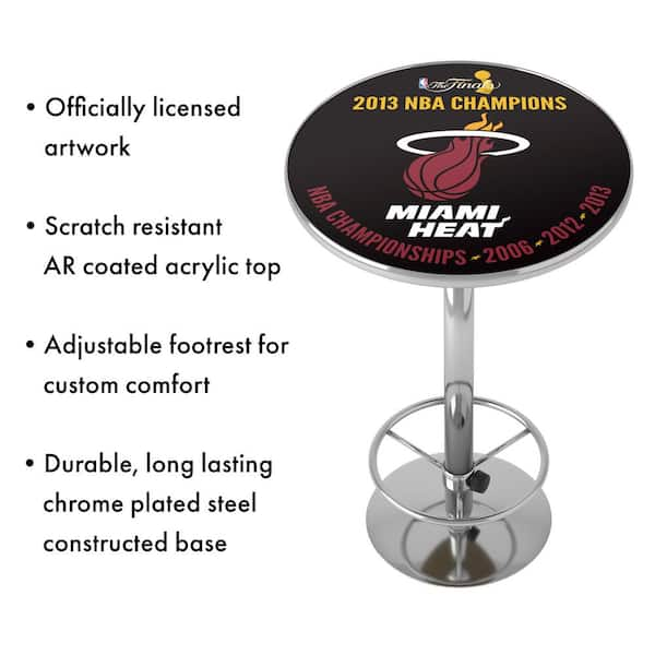 Miami Heat 2013 NBA Champions Red 42 in. Bar Table NBA11MH-2013-HD - The  Home Depot