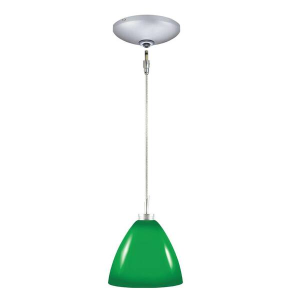 JESCO Lighting Low Voltage Quick Adapt 5 in. x 104-1/4 in. Emerald Pendant and Canopy Kit