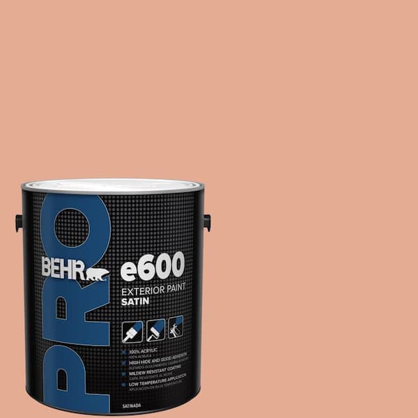 1 gal. #M200-4 Coral Cloud Satin Exterior Paint