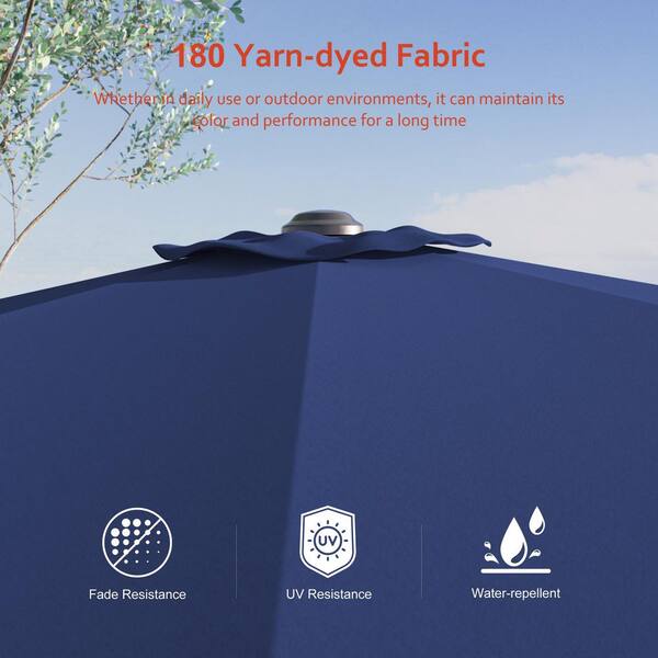 SANLUCE 10 ft. Cantilever Umbrella with Solution-Dyed Fabric