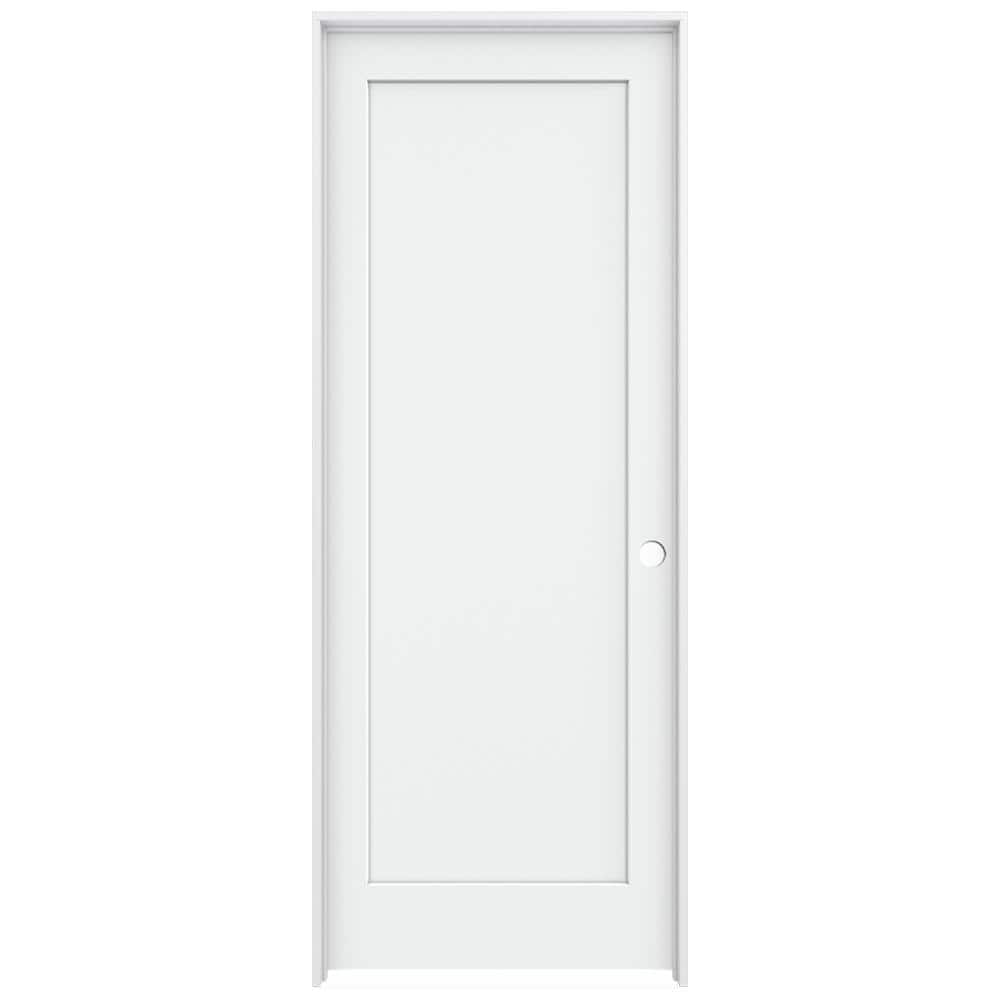 JELDWEN 36 in. x 96 in. Madison White Painted LeftHand Smooth Solid