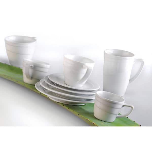 BergHOFF 4Pc Essentials Porcelain Espresso Cup 3.5 oz., and Saucers