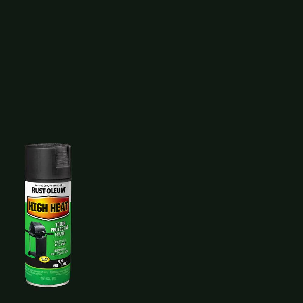 Rust-Oleum Specialty 12 Oz. High Heat Flat Bar-B-Que Black Interior ...