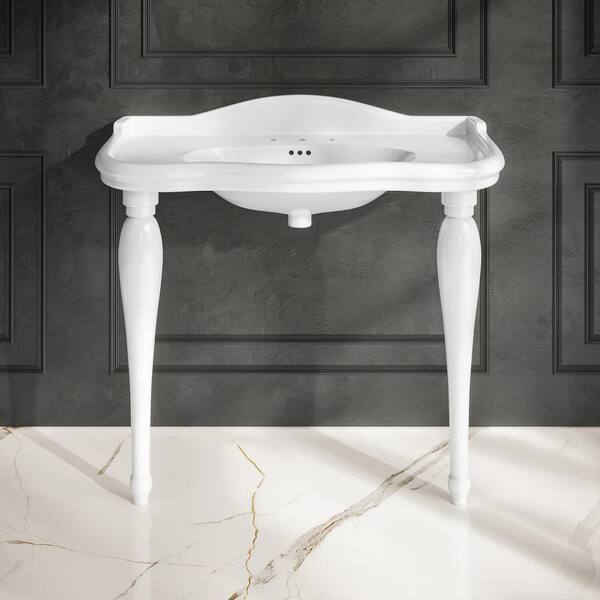 Swiss Madison Santorini 40 in. Rectangle 3-Hole Ceramic