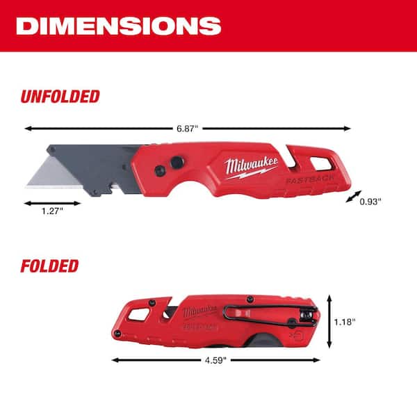 Milwaukee - FASTBACK Folding Utility Knife with General Purpose Blade