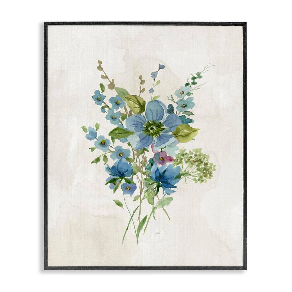 Bundle of Blue Herbs by Nan Black Framed Nature Giclee Art Print 30 in. x 24 in. price history on PriceWatchPro