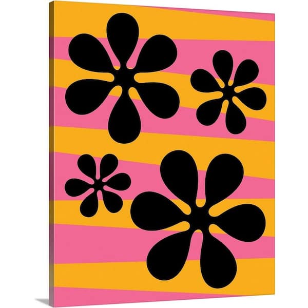 GreatBigCanvas "Groovy Flowers 1" by Donna Mibus Canvas Wall Art