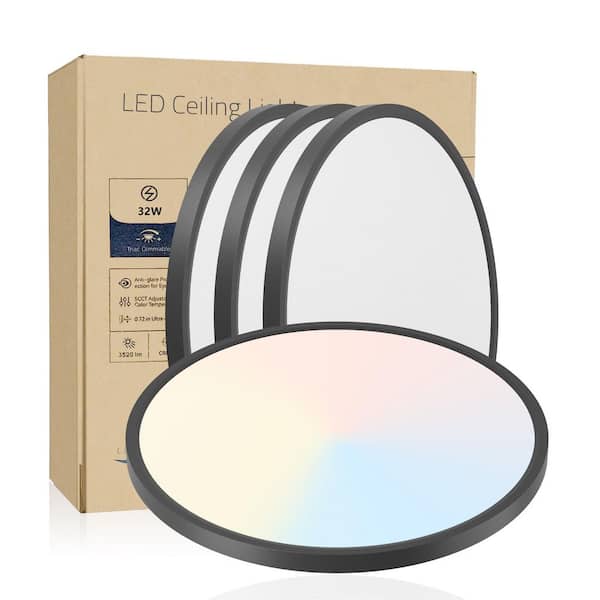 Modern Adjustable White Dimmable Color 32-Watt Equivalent Housing Required Integrated LED Recessed Lighting Kit 6-Pack