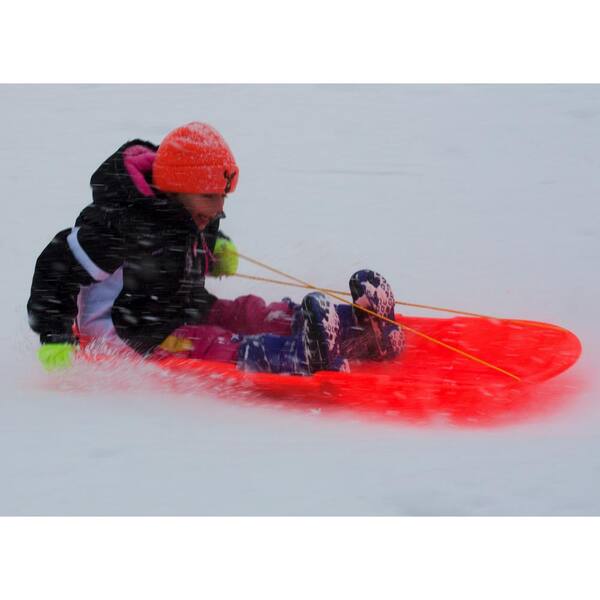 Emsco ESP Series 48 in. Day Glow Sno Twin Toboggan Sled in