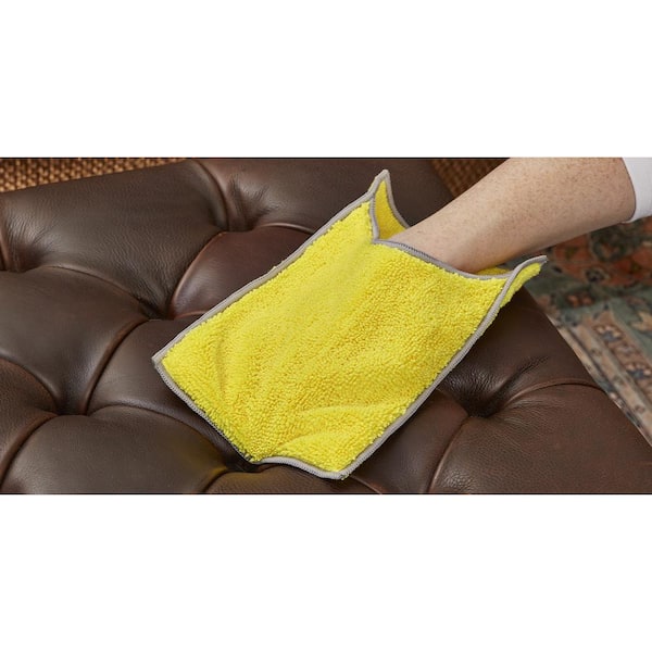 Premium Stretchable Dust Cloths, 1-Ply, 24 x 24, Yellow, 50/Pack