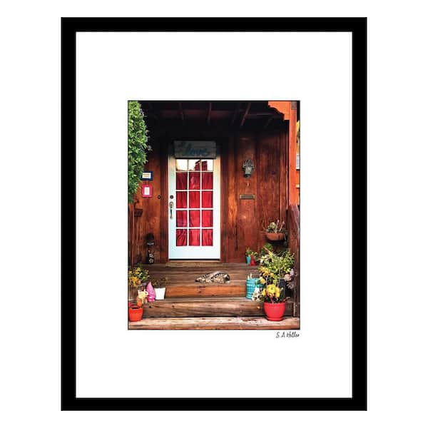VENICE BEACH Collections PORCH CAT by Steven A.Heller 1-Piece Framed Graphic Print Abstract Poster Art Print 18 in. x 14 in.