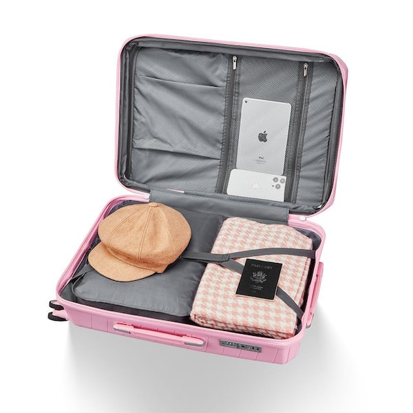 OLUMAT 4-Piece Pink Security and Convenience Luggage Set FO-LS-003