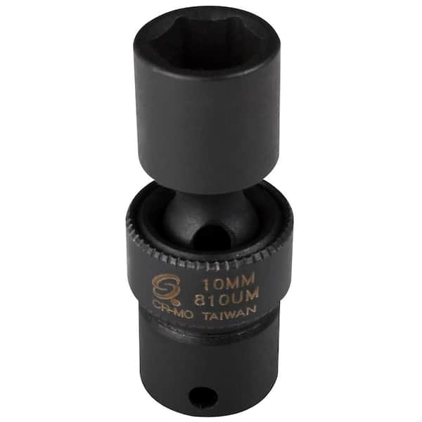 SUNEX TOOLS 10 mm 1/4 in. D Impact Universal 6-Point Socket