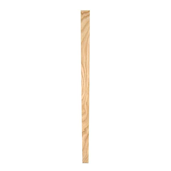 Waddell Square Taper Table Leg with Chamfer - 29 in. H x 1.75 in. Dia. - Sanded Unfinished Hardwood - DIY Home Furniture Decor