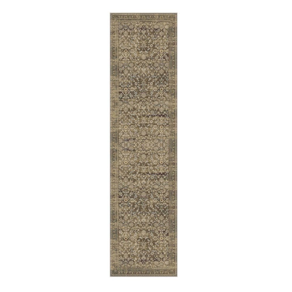 Secret Garden Brown Vintage 2 ft. X 8 ft. Distressed All Over Design Runner Rug price history on PriceWatchPro