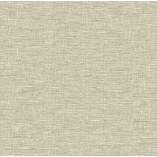 A-Street Prints Lela Neutral Faux Linen Wallpaper Border Sample