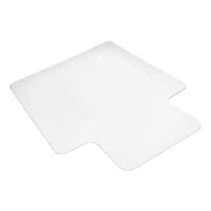 47.24 in. x 29.52 in. Clear PVC Office Chair Mat with Rectangle or Lip Shape for Floor