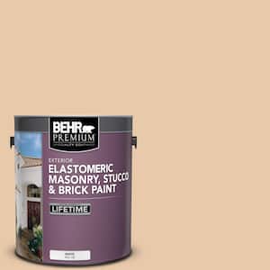 1 gal. #S250-2 Almond Biscuit Elastomeric Masonry, Stucco and Brick Exterior Paint