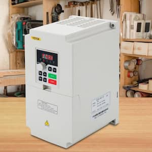 VFD 4KW 220-Volt 5.5HP, 1 or 3 Phase Input, 3 Phase Output Variable Frequency Drive, AC 17A CNC Motor Inverter Converter