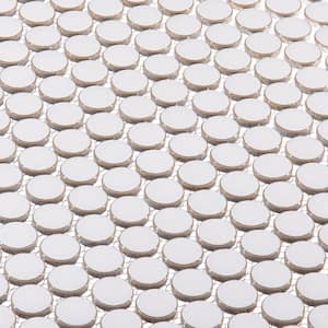 Alpin-Breezo Color- Peaceful Size- 2x6 Mosaic pattern- Honeycomb GlossyPorcelain Mosaic Tile Sample