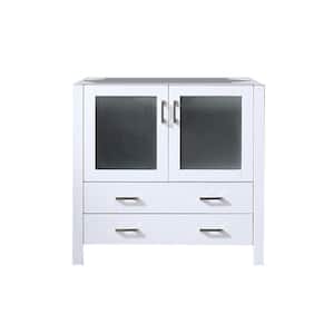 Voles 36 in. W. x 18 in. D x 34 in. H Bath Vanity Cabinet without Top in White