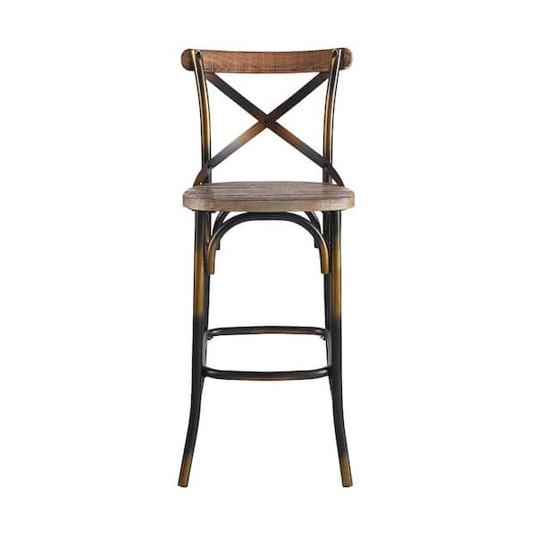 acme zaire antique bar chair